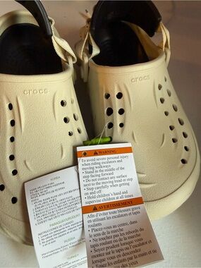 CROCS Pale Yellow Slip-On Clog with Backstrap